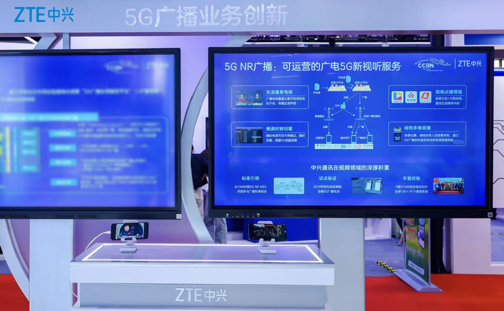 中興通訊發(fā)布5G NR廣播創(chuàng)新方案，賦能廣電新視聽(tīng)